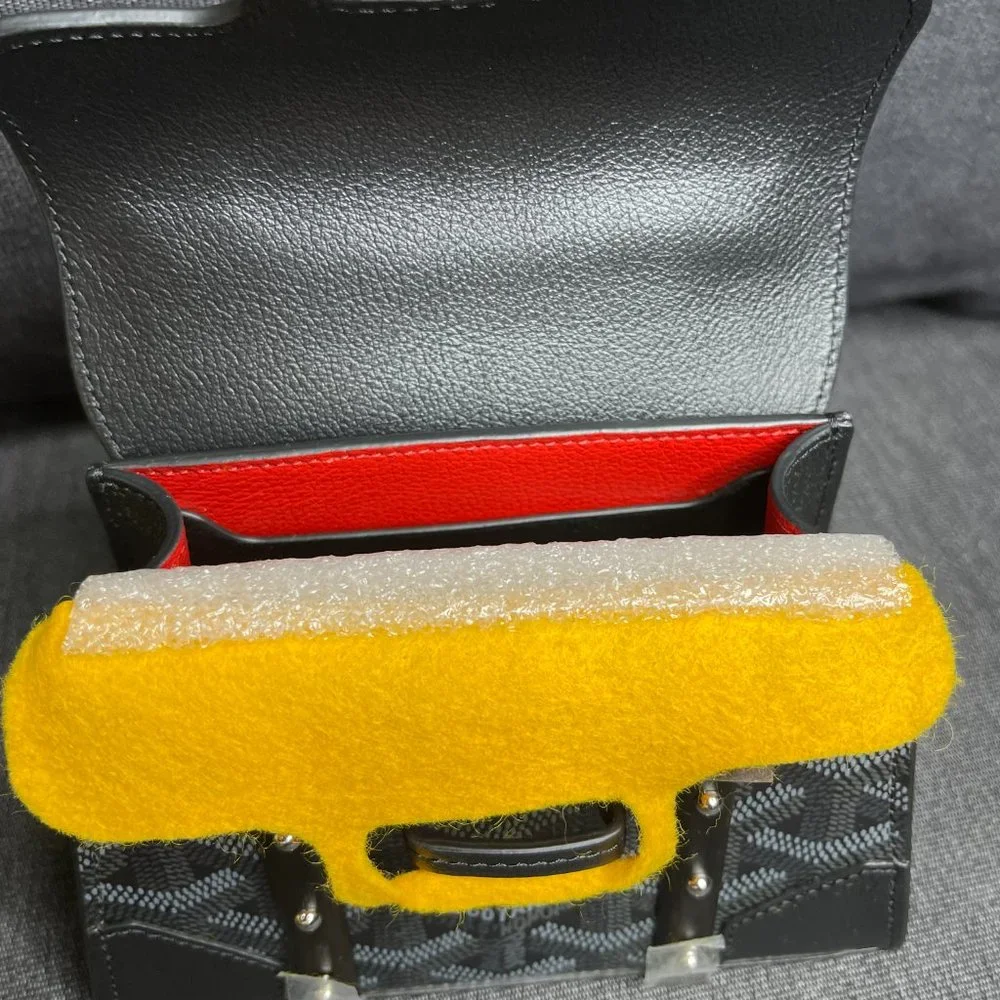 Goyard Limited Release New Nano Structured Saigon - Sold Out - Black/Red NWT - Picture 8 of 15